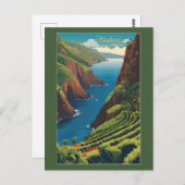 Zolltariflicher Text Madeira Portugal Postkarte (Vorne/Hinten)