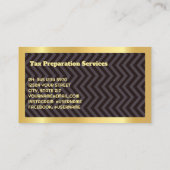 Zolltarifliches Foto für Steuervorbereitung Visitenkarte (Rückseite)