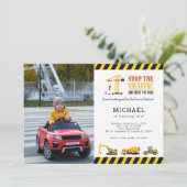 Zolltarifliches Foto Geburtstagsbaukasten Einladung (Stehend Vorderseite)