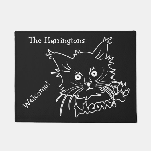 Zolltür-Matten der Black Cat Fußmatte (Vorderseite)