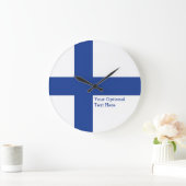 Zolluhr für finnische Flagge Große Wanduhr (Zuhause)