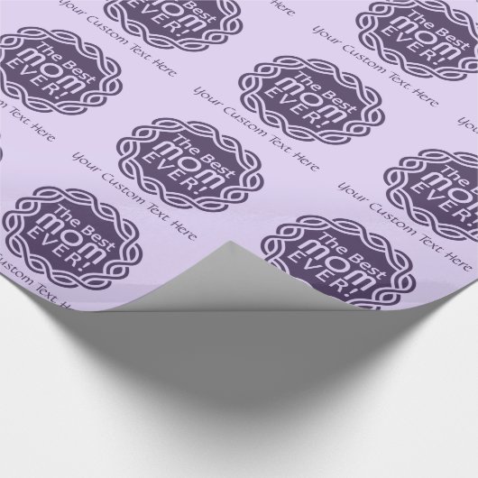 Zollverpackungspapier BEST MAMA Geschenkpapier (Ecke)