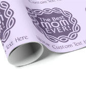 Zollverpackungspapier BEST MAMA Geschenkpapier (Rolleneckpunkt)