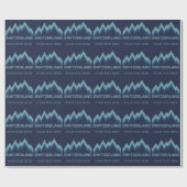 Zollverpackungspapier SWITZERLAND Geschenkpapier (Flach)