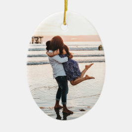 Zollverzierung "I Liebe uns" des Fotos Keramik Ornament