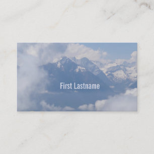 ZollVisitenkarten für die Alpen Visitenkarte