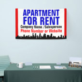 Zollwohnung für Miete Unterschrift Banner (Messeveranstaltung)