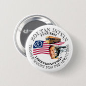 Zoltan Istvan für Präsidenten 2020 Button (Vorne & Hinten)