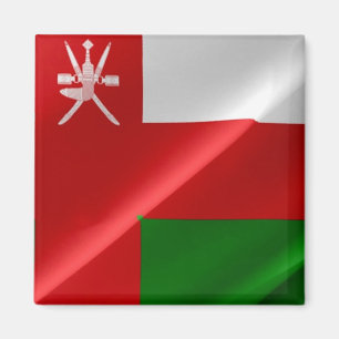 zOM002 waving Omani FLAG of Oman, Kühlschrankmagne Magnet
