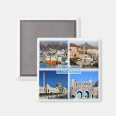 zOM003 MUSCAT Central Business District, Kühlschra Magnet (Vorderseite/Rückseite)