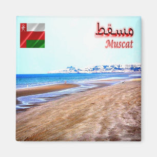 zOM004 Strand von MASCATE, Oman, Asien, Kühlschran Magnet