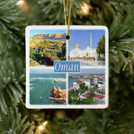 zOM005 OMAN Collage, Asien, Keramikornament (Baum)