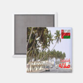 zOM007 SALALAH, Oman, Asien, Kühlschrank Magnet (Vorderseite/Rückseite)