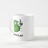Zom-B-Flat Funny Halloween Zombie Music Pub Kaffeetasse (Vorderseite Links)