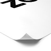 Zom-B-Flat Funny Halloween Zombie Music Pub Poster (Ecke)