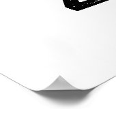 Zom-b Funny Halloween Zombie Alphabet Pub Poster (Ecke)