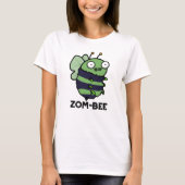 Zom-bee Funny Halloween Zombie Bee Pun T-Shirt (Vorderseite)