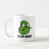 Zom-beef Funny Halloween Zombie Meat Pun Kaffeetasse (Links)
