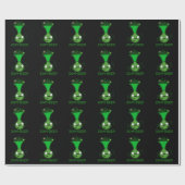 Zom-beep Funny Zombie Honker Pun Dark BG Geschenkpapier (Flach)