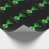 Zom-beep Funny Zombie Honker Pun Dark BG Geschenkpapier (Ecke)