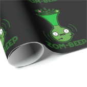 Zom-beep Funny Zombie Honker Pun Dark BG Geschenkpapier (Rolleneckpunkt)