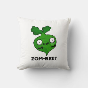 Zom-Beet Funny Halloween Zombie Beet Pun Kissen