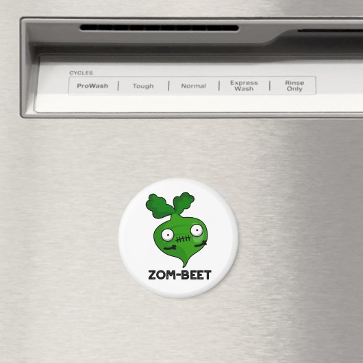 Zom-Beet Funny Halloween Zombie Beet Pun Magnet (In Situ (Geschirrspüler))