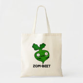 Zom-Beet Funny Halloween Zombie Beet Pun Tragetasche (Vorne)