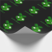 Zom beet Funny Zombie Beet Pun Dark BG Geschenkpapier (Ecke)