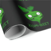 Zom beet Funny Zombie Beet Pun Dark BG Geschenkpapier (Rolleneckpunkt)