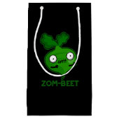 Zom beet Funny Zombie Beet Pun Dark BG Kleine Geschenktüte (Vorderseite)