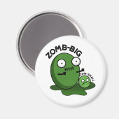 Zom-Big Zom-Small Funny Halloween Zombie Pun Magnet (Vorderseite/Rückseite)