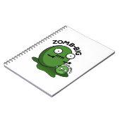 Zom-Big Zom-Small Funny Halloween Zombie Pun Notizblock (Linke Seite)