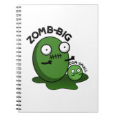 Zom-Big Zom-Small Funny Halloween Zombie Pun Notizblock (Vorderseite)
