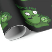Zom-big Zom-small Funny Zombie Pun Dark BG Geschenkpapier (Rolleneckpunkt)