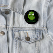 Zom-Bohnen Funny Halloween Zombie Bean Pun Dark BG Button (Beispiel)