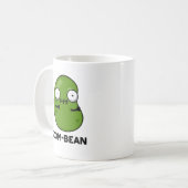 Zom-Bohnen-Funny Halloween Zombie Bean Pun Kaffeetasse (Vorderseite Links)