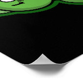 Zom breed Funny Zombie Breed Pun Dark BG Poster (Ecke)