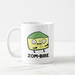 Zom-brie Funny Halloween Zombie Brie Cheese Pun Kaffeetasse