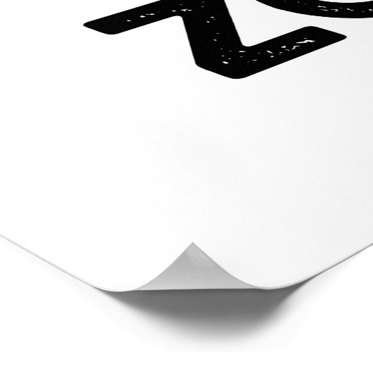 Zom-pit Funny Halloween Zombie Pit Bull Pun Poster (Ecke)