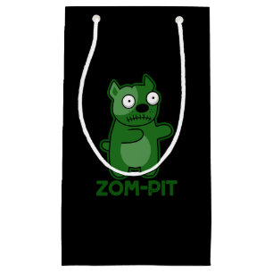Zom-pit Funny Halloween Zombie Pun Dark BG Kleine Geschenktüte