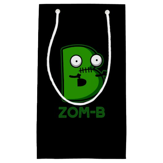 Zomb-b Funny Halloween Zombie Alphabet B Pub Kleine Geschenktüte (Vorderseite)