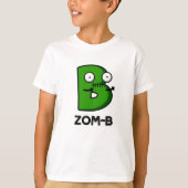 Zomb-b Funny Halloween Zombie Alphabet B Pub T-Shirt (Vorderseite)