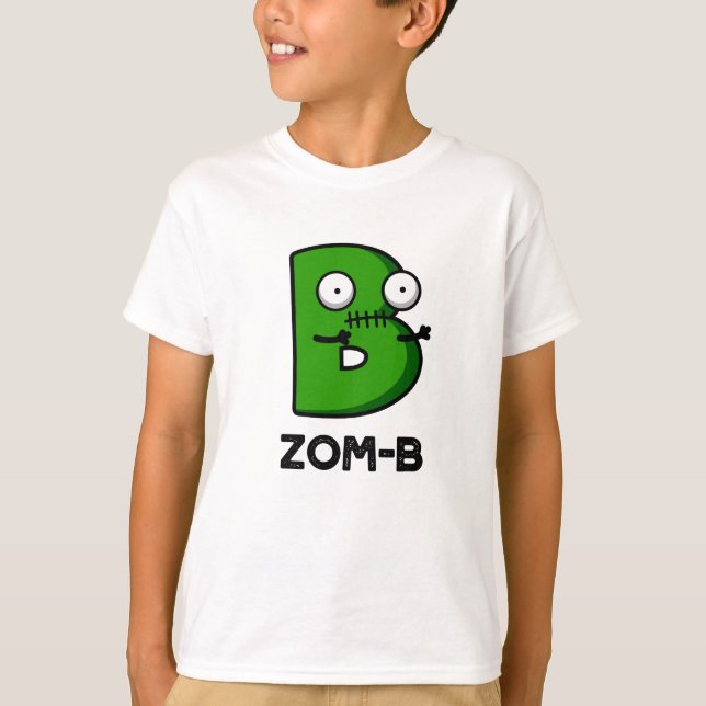 Zomb-b Funny Halloween Zombie Alphabet B Pub T-Shirt (Vorderseite)