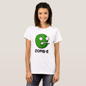 Zomb-E Funny Halloween Zombie Alphabet Pun T-Shirt (Vorne ganz)