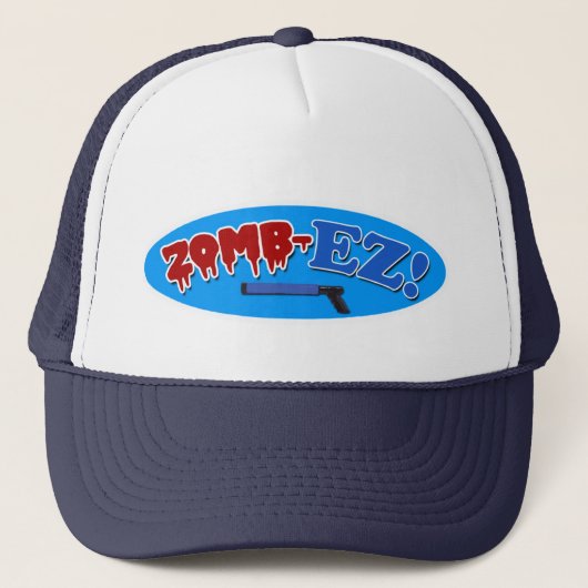 Zomb-EZ! Zombie Killin Hut Truckerkappe (Vorderseite)