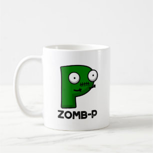 Zomb-P Funny Halloween Zombie Alphabet Pun Kaffeetasse