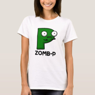 Zomb-P Funny Halloween Zombie Alphabet Pun T-Shirt