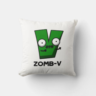 Zomb-V Funny Halloween Zombie Alphabet / Pub Kissen
