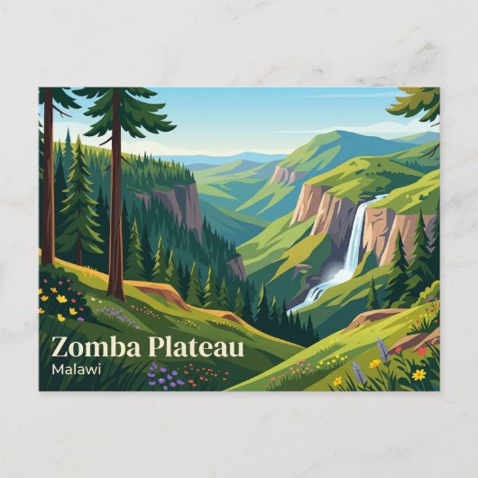 Zomba-Plateau Malawi Postkarte (Vorderseite)